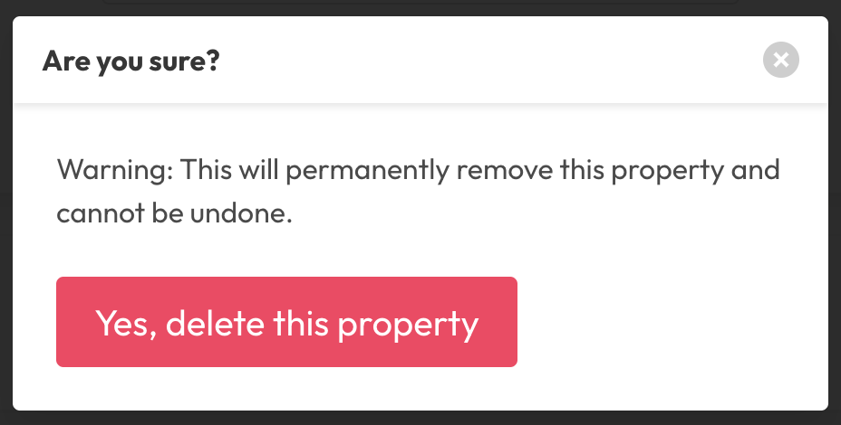 Delete Properties